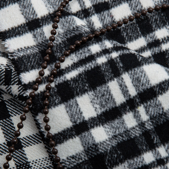 Тканина костюмна Клітина чорно біла, фото 3 Тканина костюмна Клітина чорно біла, фото 3