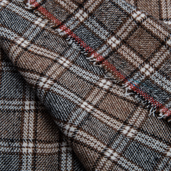 Suit fabric Cage коричневий сіра, фото 1