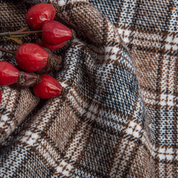 Suit fabric Cage коричневий сіра, фото 2