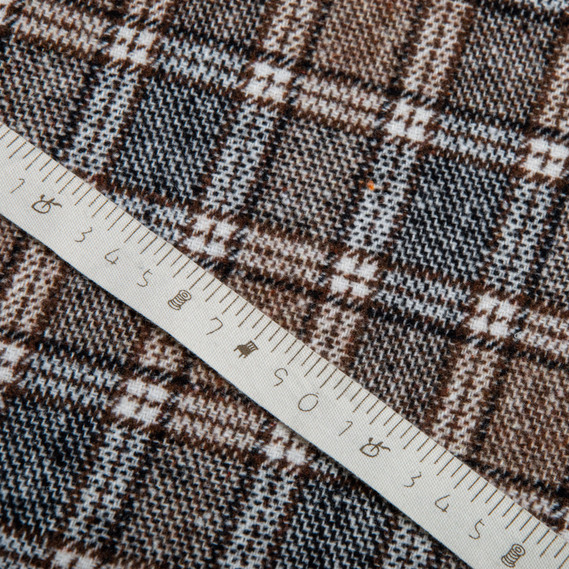 Suit fabric Cage коричневий сіра, фото 3