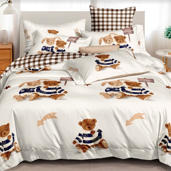 Ткань хлопок сатин для постельного белья, натуральная ткань, постельное белье, 120 гр/м2 S-153A Тедді, фото 1 Ткань хлопок сатин для постельного белья, натуральная ткань, постельное белье, 120 гр/м2 S-153A Тедді, фото 1