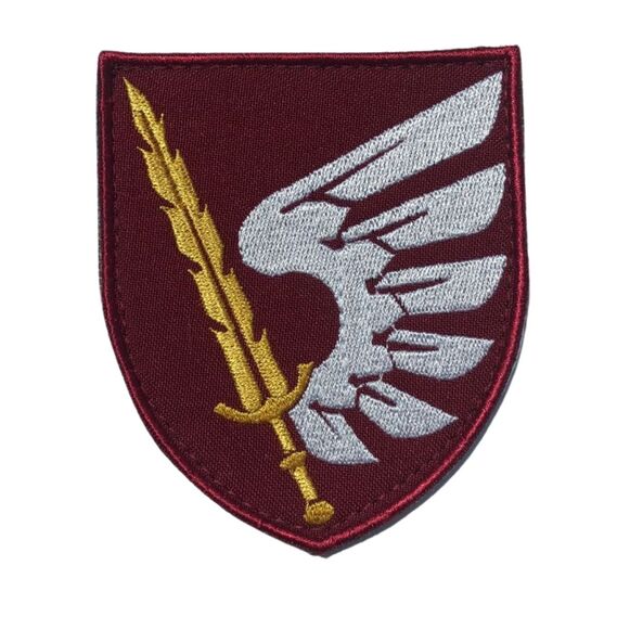Шеврон на липучке 79-я отдельная десантно-штурмовая бригада Крыло 8х9,7 см бордо, фото 1 Шеврон на липучке 79-я отдельная десантно-штурмовая бригада Крыло 8х9,7 см бордо, фото 1