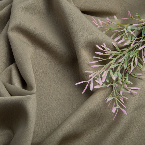 Тканина костюмна Міранда, 150 см, 322 гр/м2, для одягу, плаття, костюмів, спідниць олива , фото 3