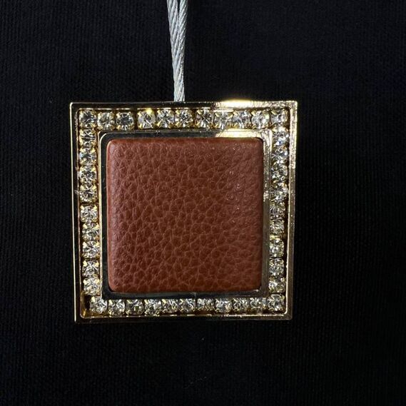 Магніт підхват для штор на тросі V-C-4 корич, фото 2 Магніт підхват для штор на тросі V-C-4 корич, фото 2