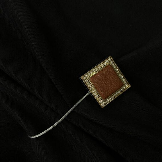 Магніт підхват для штор на тросі V-C-4 корич, фото 3 Магніт підхват для штор на тросі V-C-4 корич, фото 3