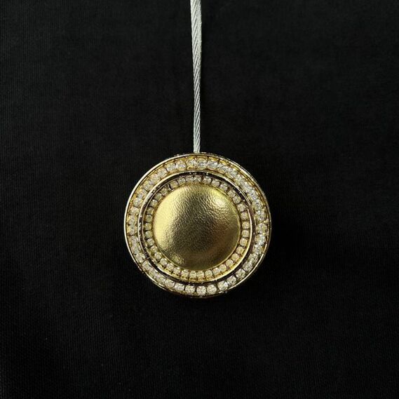 Магнит подхват для штор на тросе V-C-2 золото гладка, фото 4 Магнит подхват для штор на тросе V-C-2 золото гладка, фото 4