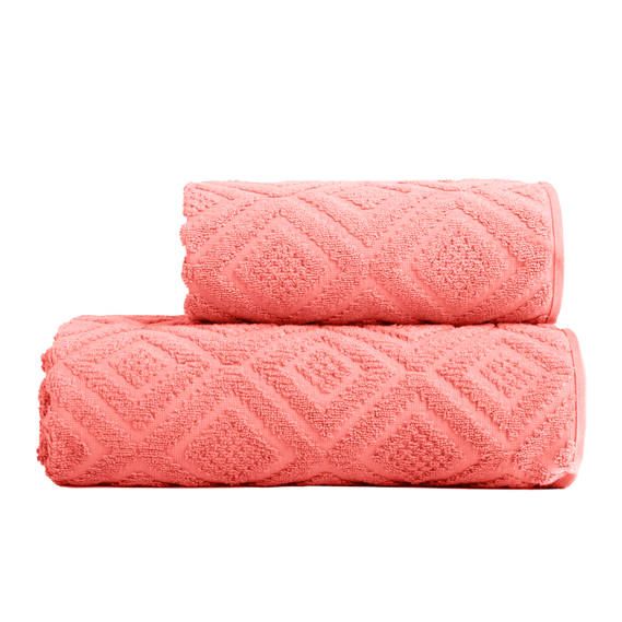 Полотенце махровое хлопок Луиза TM IDEIA 50х90 см персик, фото 1