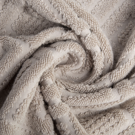Terry jacquard towel TM IDEIA 70х140 cm беж, фото 3