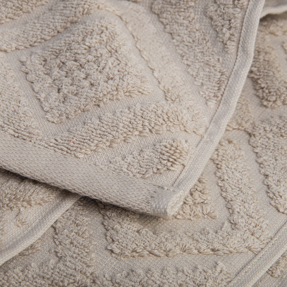 Terry jacquard towel TM IDEIA 70х140 cm беж, фото 5