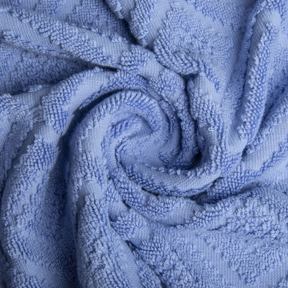Terry jacquard towel TM IDEIA 70х140 cm блакитний , фото 3