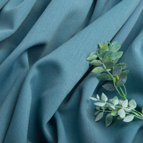 Miranda suit fabric, 150 cm wide, 322 g/m², suitable for clothing, dresses, suits, and skirts темна м’ята , фото 3