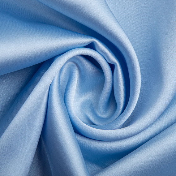Ткань костюмная SCARLETT light, 145 см, 260 гр/м2, блестящая ткань, ткань для вечернего платья, атласная аткань, шелковая ткань світло блакитна, фото 1
