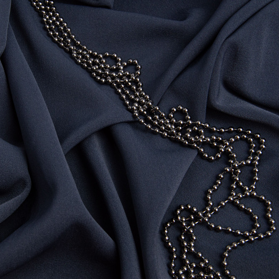 Тканина костюмна Анжеліка т/сірий, фото 3