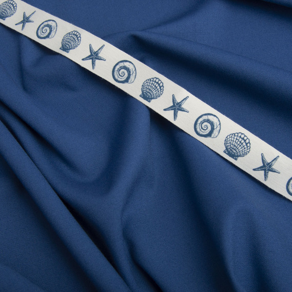 Sophia jacquard suit fabric, 150 cm wide, 205 g/m², suitable for clothing, dresses, suits, and skirts синя, фото 3