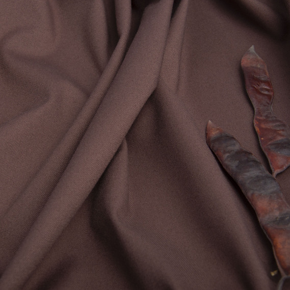 Sophia jacquard suit fabric, 150 cm wide, 205 g/m², suitable for clothing, dresses, suits, and skirts коричнева, фото 3