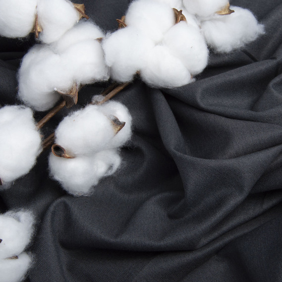 Тканина костюмна Деймон темно сіра, фото 3