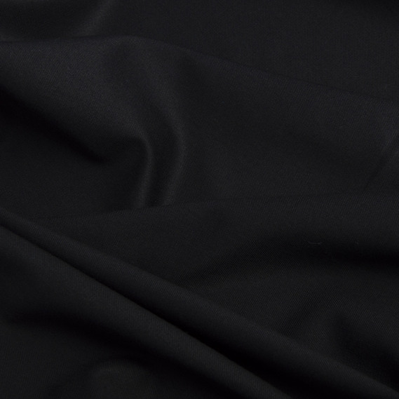 Тканина костюмна Деймон чорна, фото 2 Тканина костюмна Деймон чорна, фото 2