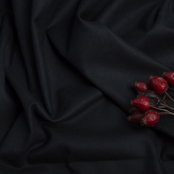 Тканина костюмна Сельвестр т/синя, фото 3