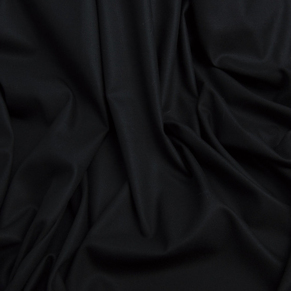 Тканина костюмна Сельвестр чорна, фото 2 Тканина костюмна Сельвестр чорна, фото 2