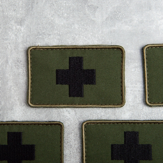 Шеврон на липучке на медицинскую аптечку 4,8х7,8 см, фото 4