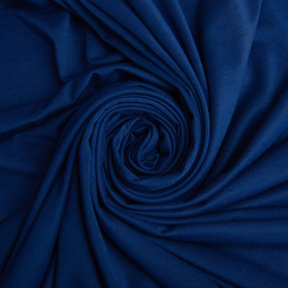 Ткань трикотаж вискоза California 170 гр/м2 145 см, трикотажная вискоза, эластичная синій, фото 1