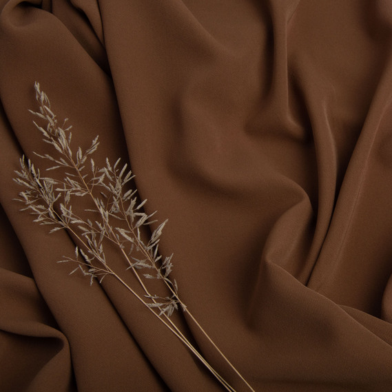 Тканина костюмна однотонна Плазма мокко, фото 3