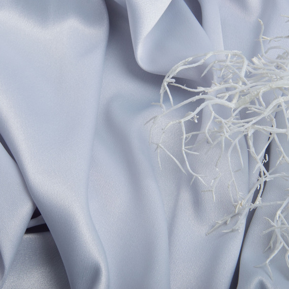 Ткань костюмная однотонная Фойл Сатин V-4 срібло, фото 3