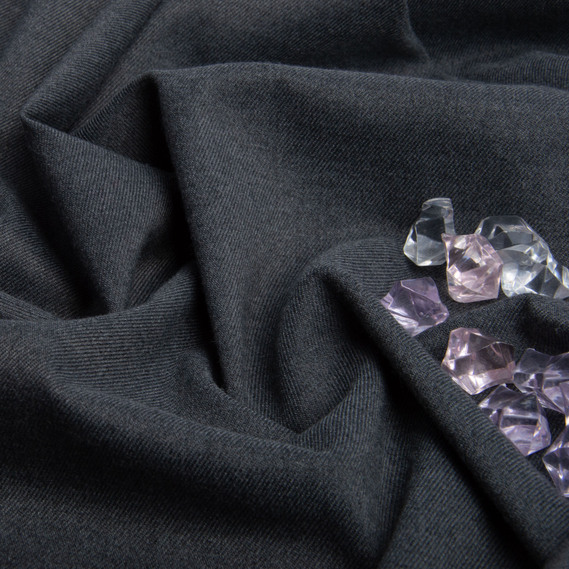 Тканина костюмна однотонна Марко сіра, фото 3