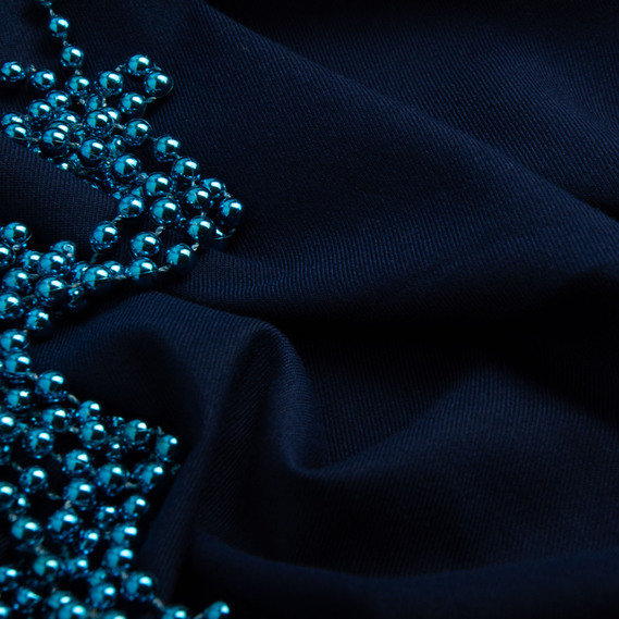 Suit fabric plain dark blue темно синя, фото 3