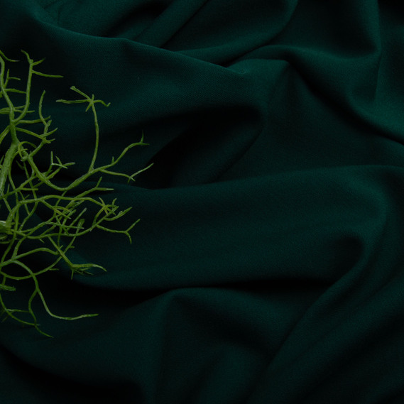 Тканина костюмна твіл Альфредо темно зелена, фото 3 Тканина костюмна твіл Альфредо темно зелена, фото 3