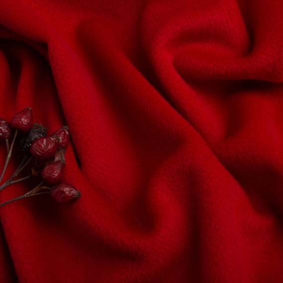 Ткань пальтовая Loro Piana червона, фото 3