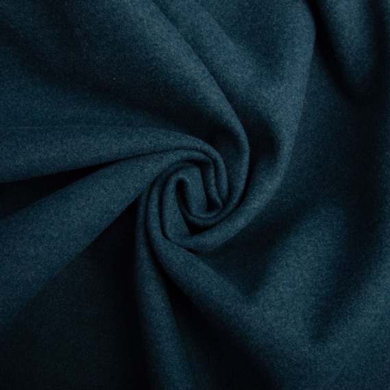 Тканина пальтова Дакота однотонна, 150 см, 397 гр/м2 мор хвиля, фото 1