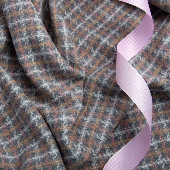 Ткань костюмная Кристи сіро беж, фото 3