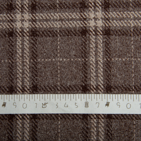 Coat fabric AT-25860 Cage коричнева, фото 4