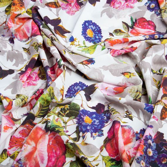 Super soft dress fabric ранковий сад, Квітковий, фото 3