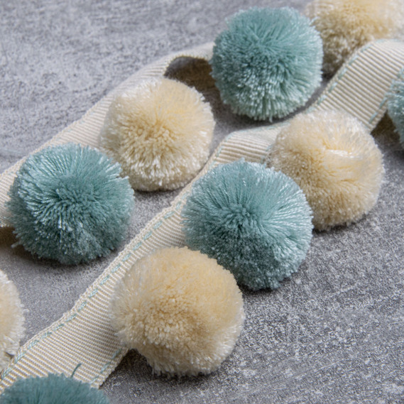 Бахрома декоративная V-85 бірюза/молоко, фото 1 Бахрома декоративная V-85 бірюза/молоко, фото 1