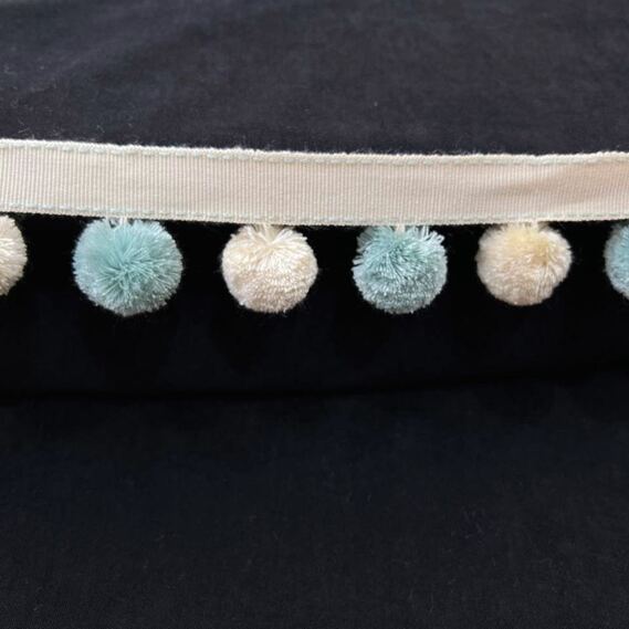 Бахрома декоративная V-85 бірюза/молоко, фото 4 Бахрома декоративная V-85 бірюза/молоко, фото 4