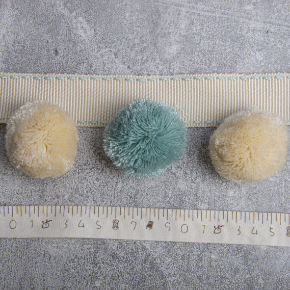 Бахрома декоративная V-85 бірюза/молоко, фото 5 Бахрома декоративная V-85 бірюза/молоко, фото 5