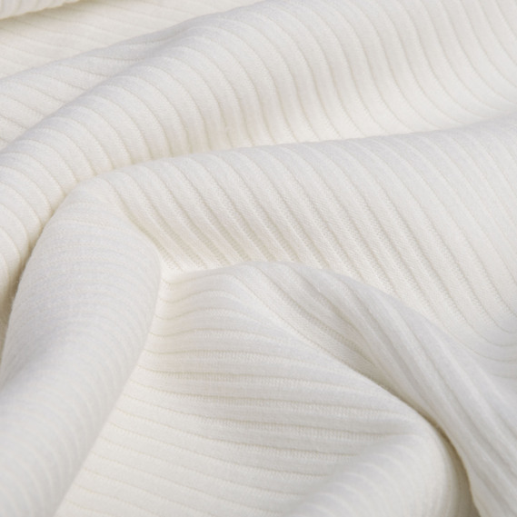 Тканина трикотаж віскоза Смуга 1003 молоко, фото 2 Тканина трикотаж віскоза Смуга 1003 молоко, фото 2