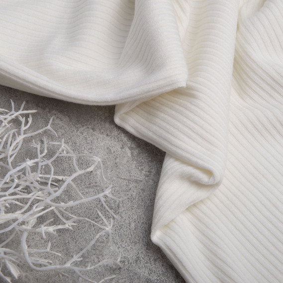 Тканина трикотаж віскоза Смуга 1003 молоко, фото 3 Тканина трикотаж віскоза Смуга 1003 молоко, фото 3