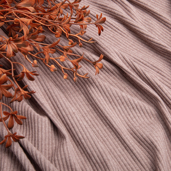 Ткань трикотаж вискоза Полосочка 1081 капучино, фото 3