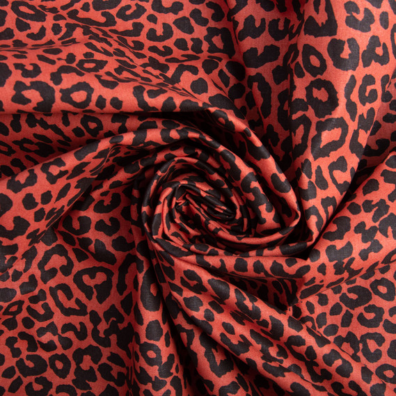 Тканина бязь ранфорс для постільної білизни, бавовна, 130 гр/м2, 240 см Лео червоний, фото 1