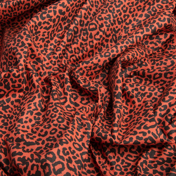 Тканина бязь ранфорс для постільної білизни, бавовна, 130 гр/м2, 240 см Лео червоний, фото 2