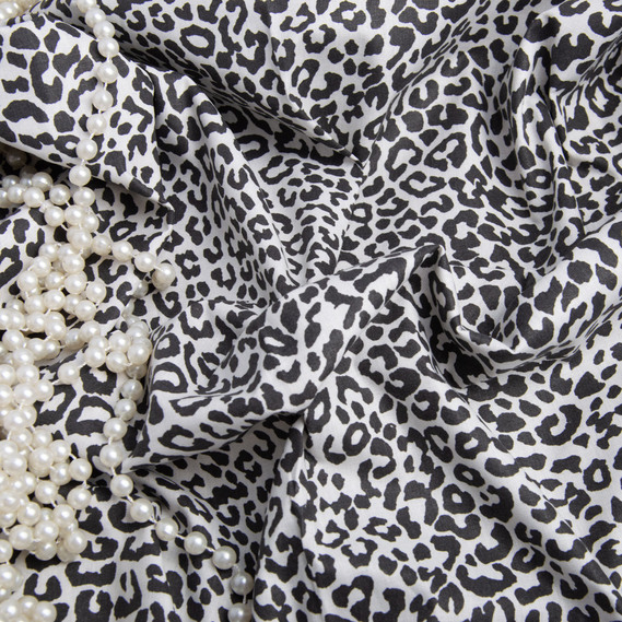 Ткань бязь ранфорс для постельного белья, хлопок, 130 гр/м2, 240 см лео чорний, фото 3