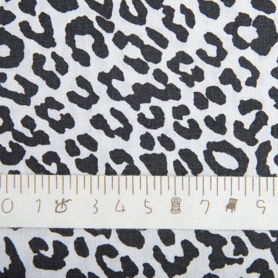 Ranfors coarse calico fabric лео чорний, фото 4 Ranfors coarse calico fabric лео чорний, фото 4