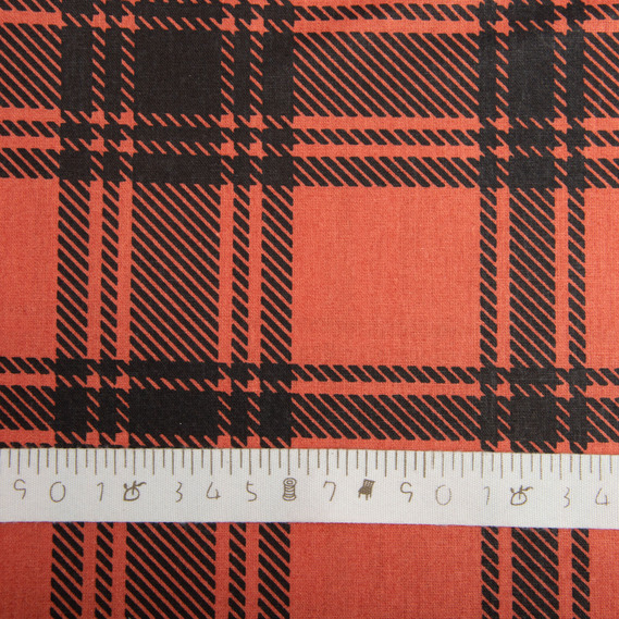 Тканина бязь ранфорс для постільної білизни, бавовна, 130 гр/м2, 240 см клітинка червона, фото 5