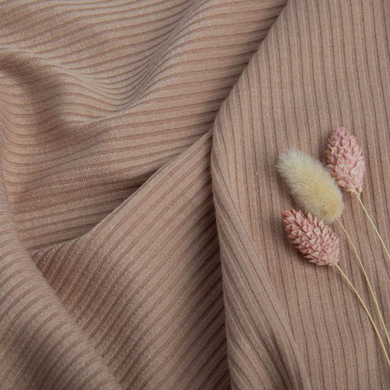 Тканина трикотаж віскоза Смуга 1244 арахіс, фото 3 Тканина трикотаж віскоза Смуга 1244 арахіс, фото 3