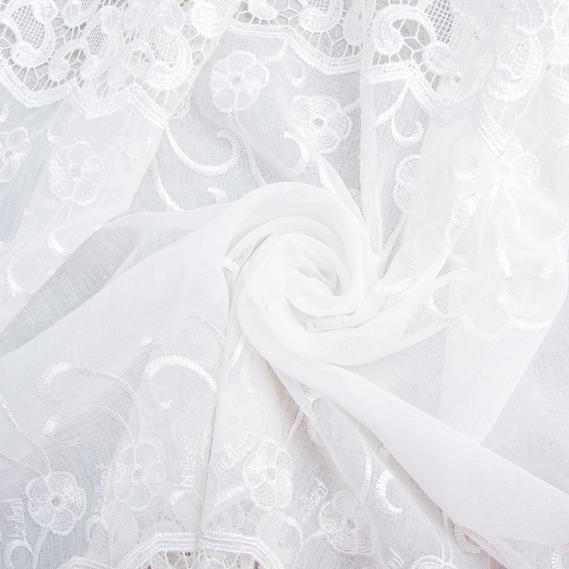 Тюль капрон с вышивкой Sultan Nazli Aplik, фото 1