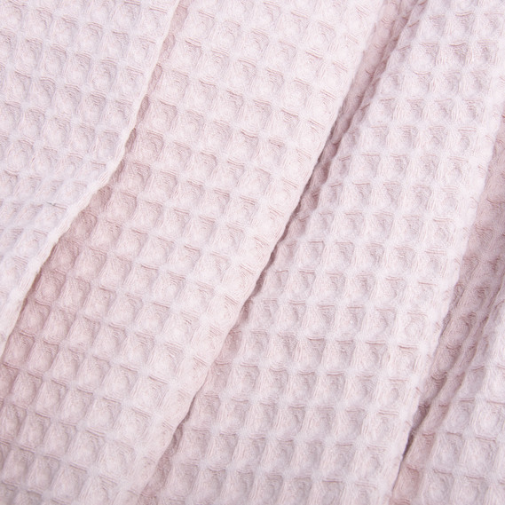 Тканина вафельна Піке бавовна 240 см ширина пудра, фото 2 Тканина вафельна Піке бавовна 240 см ширина пудра, фото 2