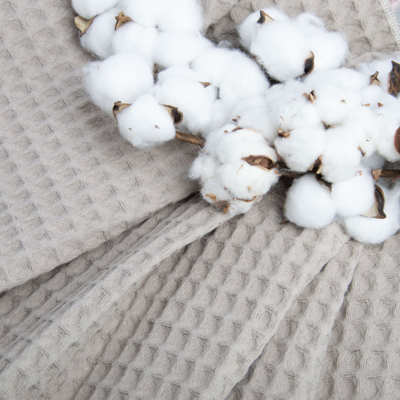 Ткань вафельная Пике хлопок для простыней и полотенец 240 см ширина беж, фото 3 Ткань вафельная Пике хлопок для простыней и полотенец 240 см ширина беж, фото 3